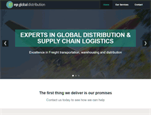 Tablet Screenshot of epglobaldistribution.com